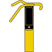 Rescue hook used to reach and assist persons in water from shore